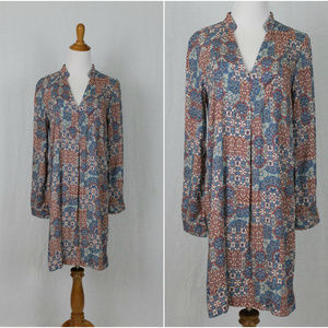 August Made In South Africa Hand Dyed Batik Kaftan Dress SMALL 34